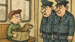 Vtip: Pepíček jede tramvají s vydrou