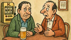 Vtip: Dva gambleři počítají prohry po měsících