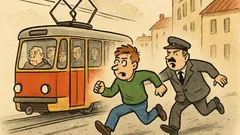 Vtip: Utíkal jsem před revizorem v tramvaji