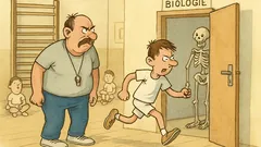 Vtip: Jarda se v tělocviku zvedne a odchází