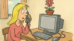 Vtip: Blondýnka volá na hotline Microsoftu…