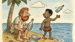 Vtip: Robinson s Pátkem píšou vánoční přání