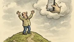 Vtip: Přijde chlápek na kopec a řve…