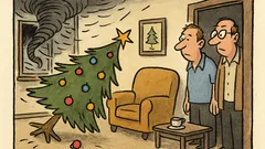 Vtip: Víš, jaký je rozdíl mezi Vánoci a tornádem?