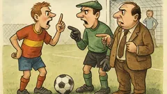 Vtip: Hádají se členové fotbalového týmu…