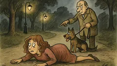 Vtip: Pozdě večer v tmavém parku…