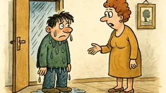 Vtip: Kuba přijde domů celý promáčený