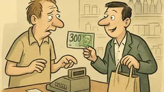 Vtip: Prodavač: „Bude to celkem 239 korun…“