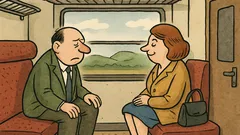 Vtip: Sedí manželé v prázdném kupé…