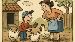 Vtip: Maminka se ptá Pepíčka na slepice