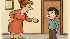 Vtip: Tak mi už konečně ukaž to vysvědčení, Pavlíku