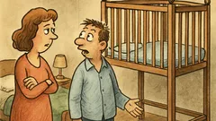 Vtip: Proč je dětská postel tak vysoko?