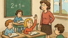 Vtip: Učitelka se ptá na 2+1