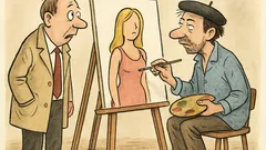 Vtip: Muž se ptá malíře: Co kreslíš?