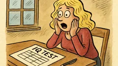 Vtip: Blondýnka civí do IQ testu…