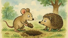 Vtip: Myška jde pro lopatu ke krtkovi