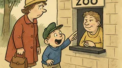 Vtip: Maminka s Pepíčkem poprvé v zoo