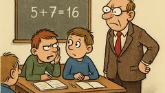 Vtip: Ve čtvrté třídě píšou písemku