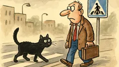Vtip: Co znamená černá kočka na cestě?