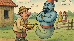 Vtip: Venkovan našel kouzelnou lampu…