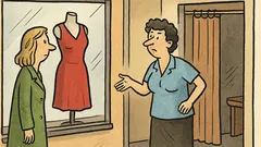 Vtip: Dobrý den, mohla bych šaty vyzkoušet?