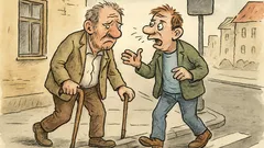 Vtip: Jde kulhavý s koktavým po ulici