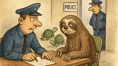 Vtip: Lenochoda okradou tři želvy…