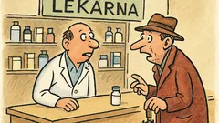 Vtip: V lékárně: „Dobrý den, Robitussin?“