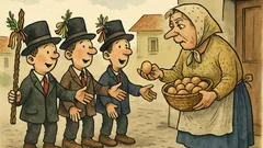 Vtip: Koledníci, chcete nějaké vejce?