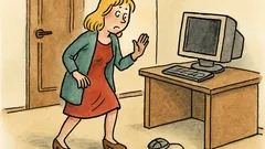 Vtip: Proč si blondýnka nesedne k počítači?