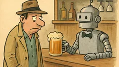 Vtip: Přijde chlapík do baru k robotovi
