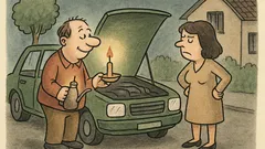 Vtip: Manžel: Jé, to je romantika...