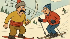 Vtip: Víte, proč Turka nepustí na sjezdovku?