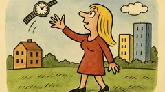 Vtip: Víte, proč blondýnka hází hodinky do vzduchu?