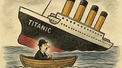 Vtip: CSSkař ladí Titanic: float none