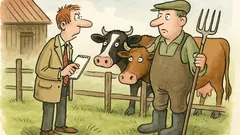 Vtip: Redaktor se ptá farmáře na krávy