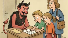 Vtip: Mikuláš dostal pokutu, jdou čerti