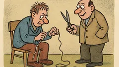 Vtip: Blázen si hraje s provázkem