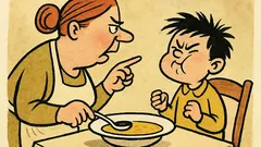 Vtip: Zavři pusu a sněz tu polévku!