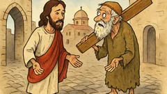 Vtip: Ježíš hledá otce, potká tesaře