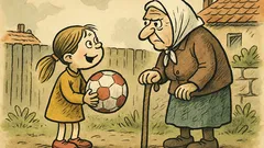 Vtip: Babi, našla jsem ztracený balón!