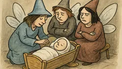 Vtip: Tři sudičky u kolébky