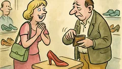 Vtip: Pár v obchodě s obuví