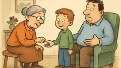 Vtip: Pepíček prosí oříšky přes tátu