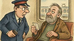 Vtip: Průvodčí: Pane, to je dětská jízdenka!