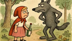 Vtip: Jde Karkulka lesem a potká vlka…