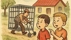 Vtip: Péťa se ptá Pepíčka: Proč klec?