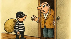 Vtip: „Kdo jste?“ „Zloděj.“