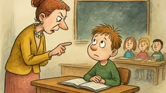 Vtip: Paní učitelka se ptá Davida…