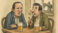 Vtip: Ještě za komančů sedí v hospodě…